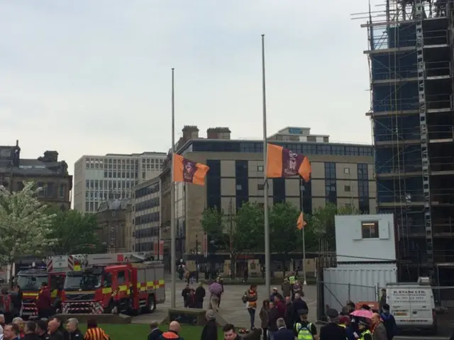 People gathering at remembrance