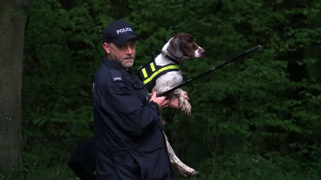 Police officer with dog