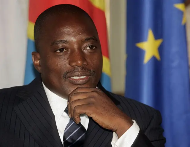 Joseph Kabila is seen at te Residence of the Belgian Prime Minister Guy Verhofstadt on September 24, 2007 in Brussels, Belgium