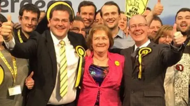 Aberdeen seats were won by, left to right, Mark McDonald, Maureen Watt and Kevin Stewart