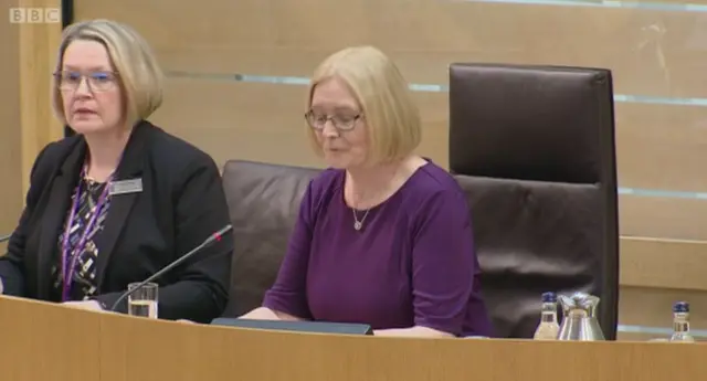 Presiding Officer Tricia Marwick