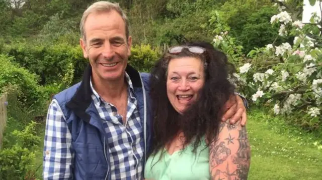 Robson Green and Sharon King