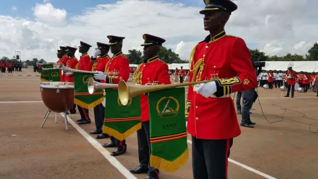 Military parade in Kampala