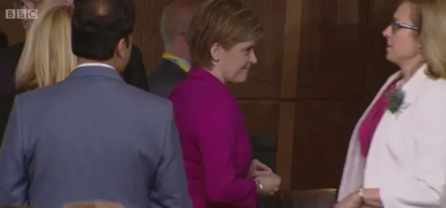 First Minister Nicola Sturgeon votes in Presiding Officer ballot