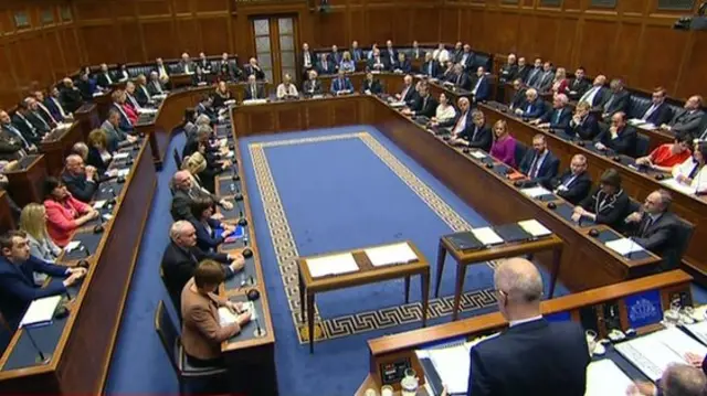 Full chamber at the Northern Ireland Assembly