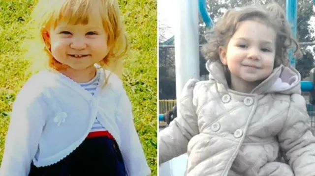 Jasmine Weaver, one, and Evelyn Lupidi, three, were both found with stab wounds