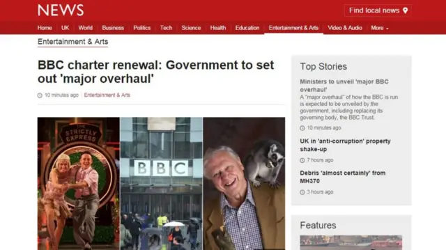 BBC charter renewal: Government to set out 'major overhaul'