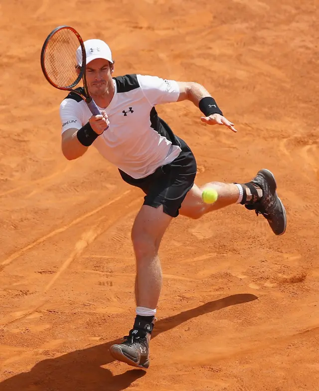 Andy Murray on the Rome clay