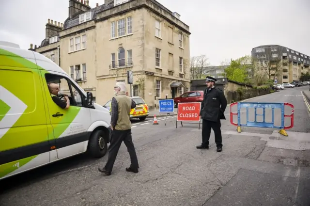 Bath WW2 bomb - exclusion zone in Bath