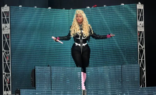 Nicki Minaj performing at BBC Radio 1's Hackney Weekend 2012