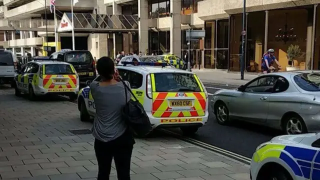 Scene of police operation at Marriot Hotel