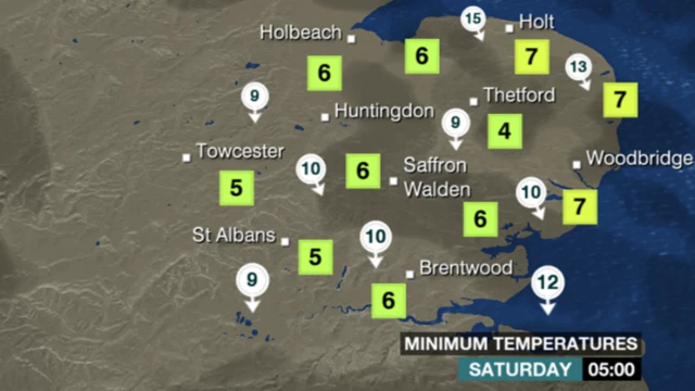 Overnight weather map