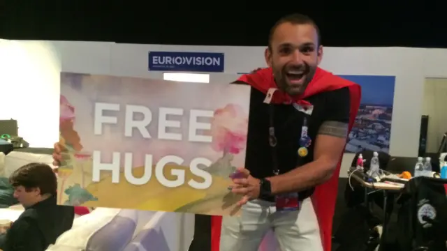 Free Hugs man