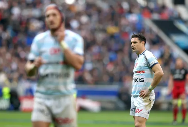 Dan Carter looks dejected