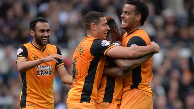 Hull City celebrate