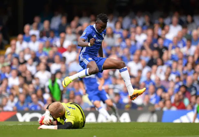 Leicester keeper Kasper Schmeichel has to be on his toes