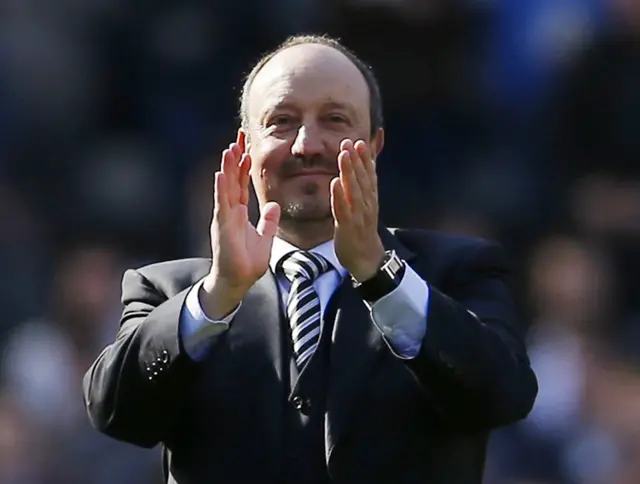 Newcastle manager Rafael Benitez is considering whether or not to stay at the club