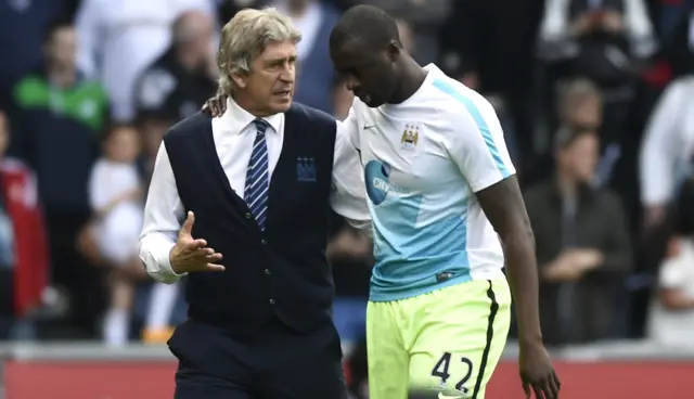 Manuel Pellegrini and YAYA Toure