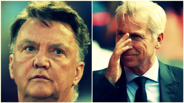 Louis van Gaal and Alan Pardew