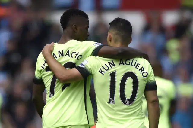 Kelechi Iheanacho and Sergio Aguero