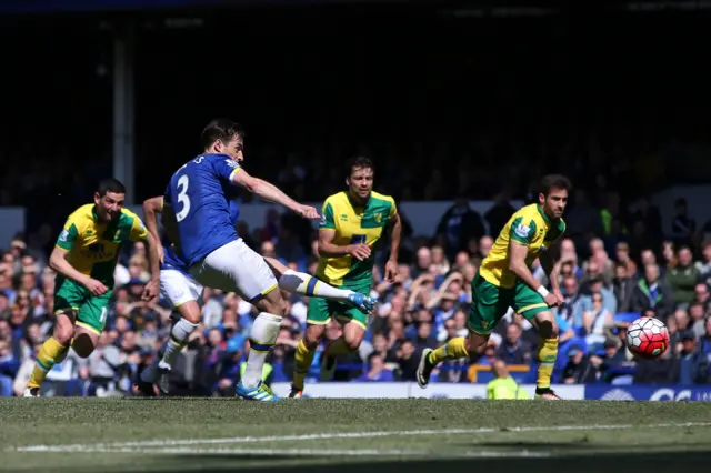 Leighton Baines scores