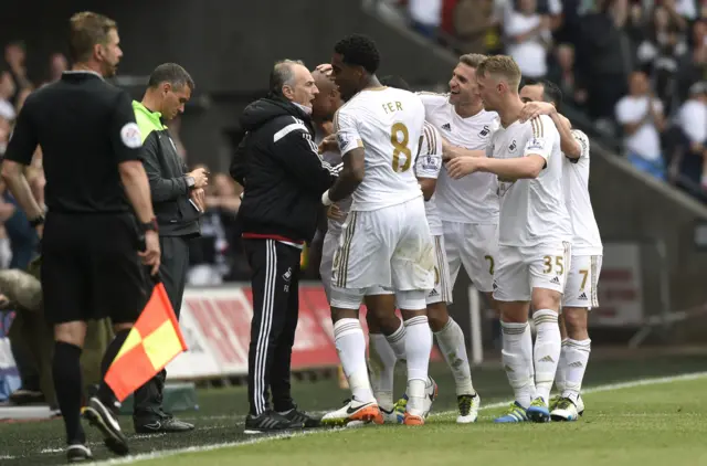 Swansea celebrate