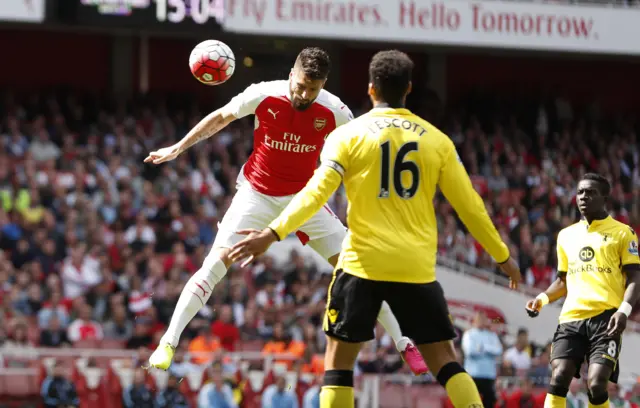 Olivier Giroud opens the scoring