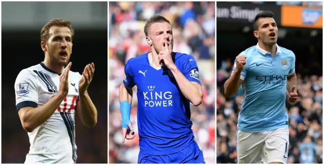 vardy, kane and aguero