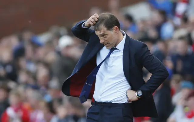 Slaven Bilic was left disappointed by his side's failure to achieve sixth place