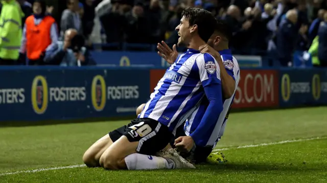 Kieran Lee celebrates