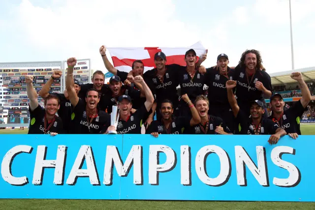 England team celebrate