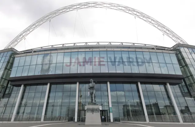 Jamie Vardy on wembley