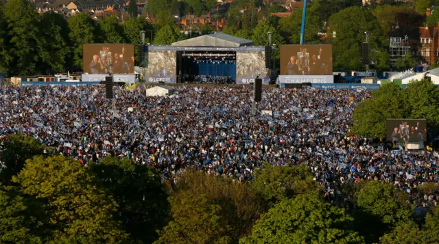 Crowds at Victoria Park