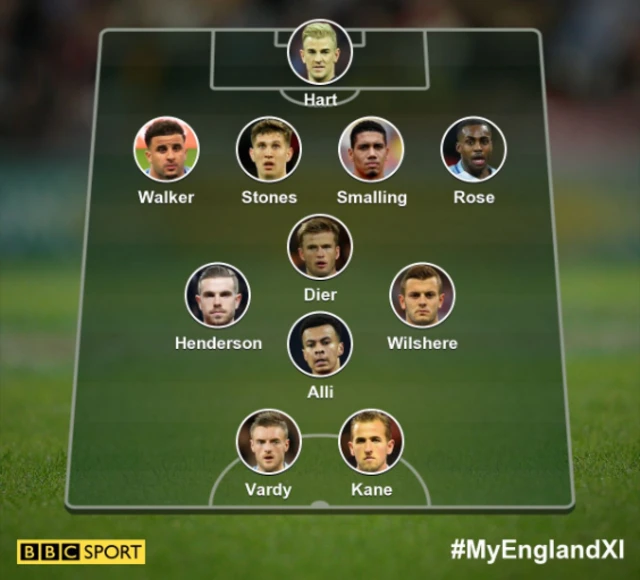 Jermaine Jenas picks his England starting XI