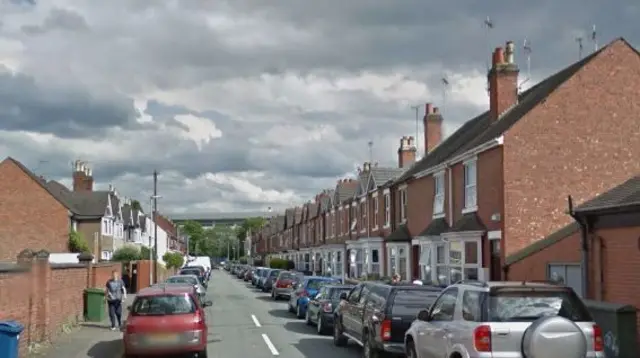 A terraced street in Forebridge