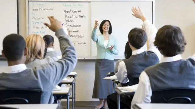 Pupils in a classroom