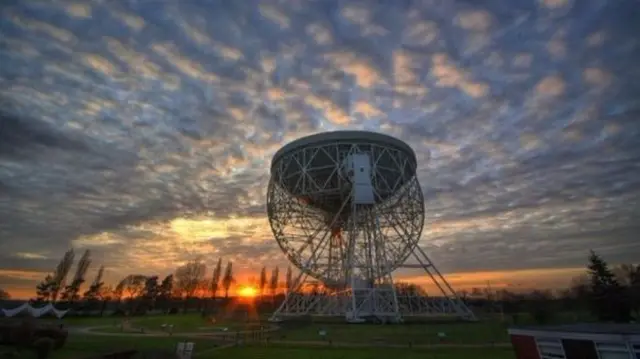 Grade I-listed Lovell Telescope at Jodrell Bank