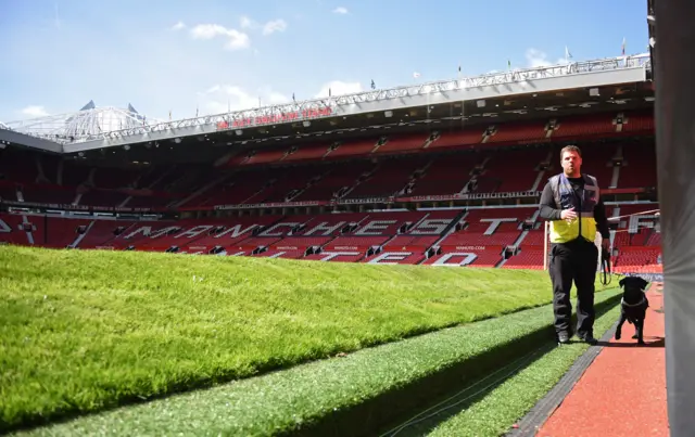 Old Trafford evacuated