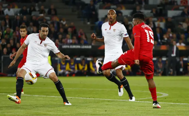 Daniel Sturridge scores for Liverpool