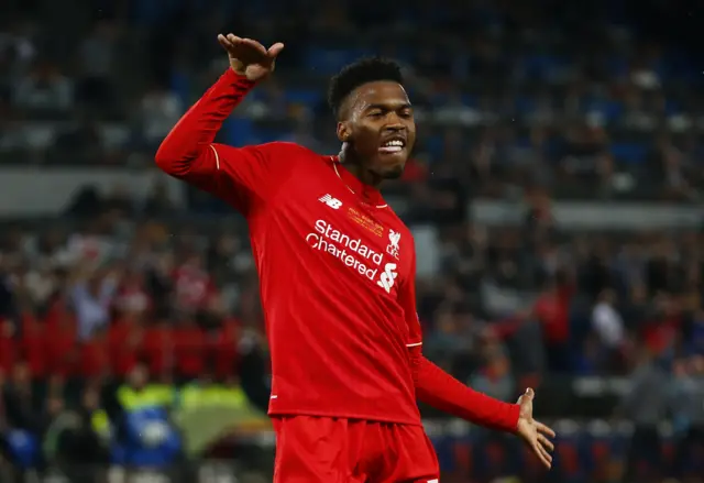 Daniel Sturridge celebrates