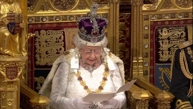 Queen gives her speech