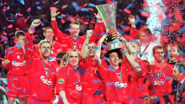 Liverpool win Uefa Cup