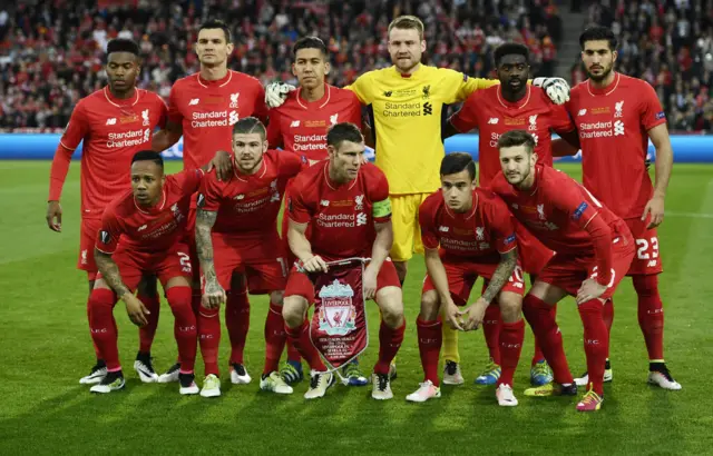 Liverpool line up