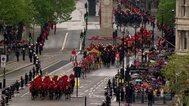 Procession en route