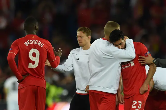 Liverpool look dejected