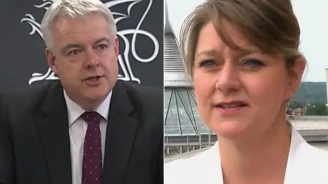 Carwyn Jones a Leanne Wood