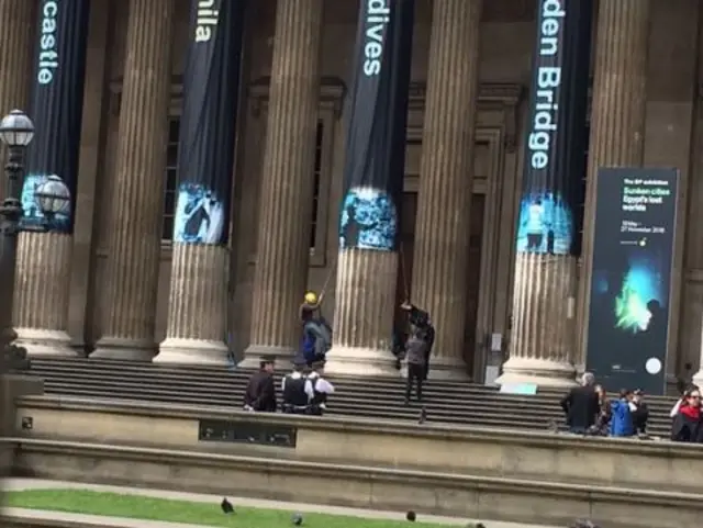 Protesters at British Museum