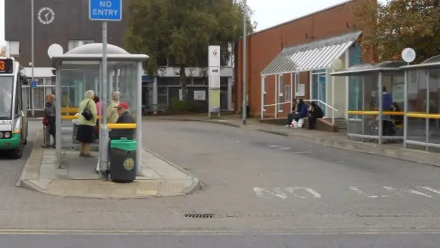 Bus shelter in Nantwich