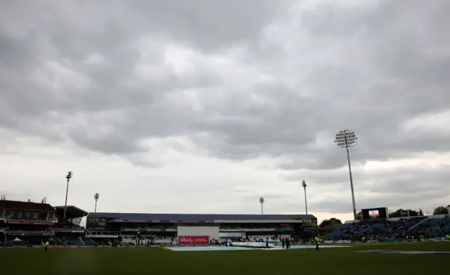 Covers on at Headingley