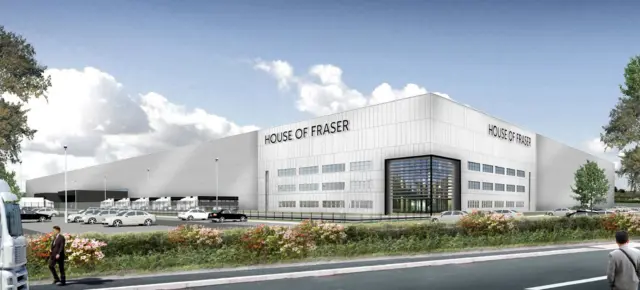 Artists impression of new distribution centre